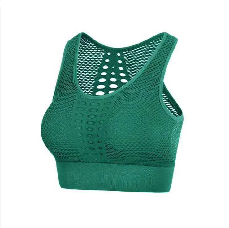 Lace Back Seamless Sports Bra for Fitness