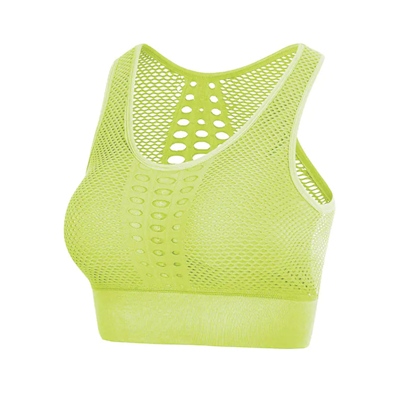 Lace Back Seamless Sports Bra for Fitness