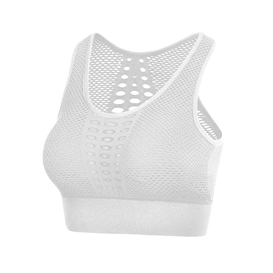 Lace Back Seamless Sports Bra for Fitness